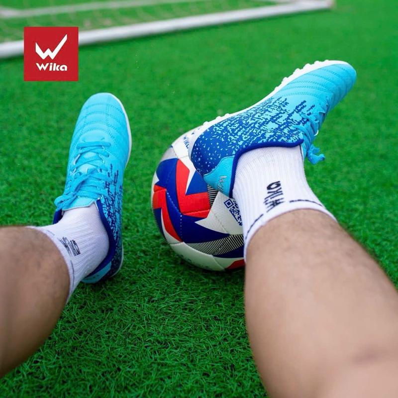 Giày bóng đá trẻ em Wika Ultra 5 cao cấp size 32-37 da nhăn khâu full đế bền đẹp đinh TF bé trai gái nam nữ tập luyện thi đấu đá giải sân cỏ tự nhiên nhân tạo tốt giá rẻ trắng xanh cam navy ngọc