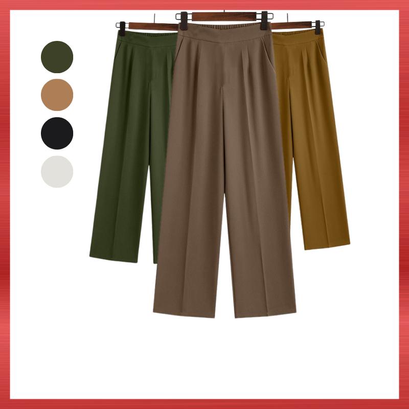 Quần Ống Suông Q009, Mẫu Quần Dài Nữ Trung Niên Phong Cách Tây Âu Chất Thun Cao Cấp | Thời Trang Trung Niên NP Clothing