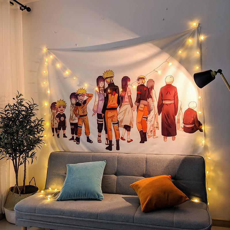 Product Introduction of One Piece Background Fabric Ins Hanging Cloth Student Dormitory Cartoon Anime Theme Decoration Bedside Background Wall Wall Cloth 21