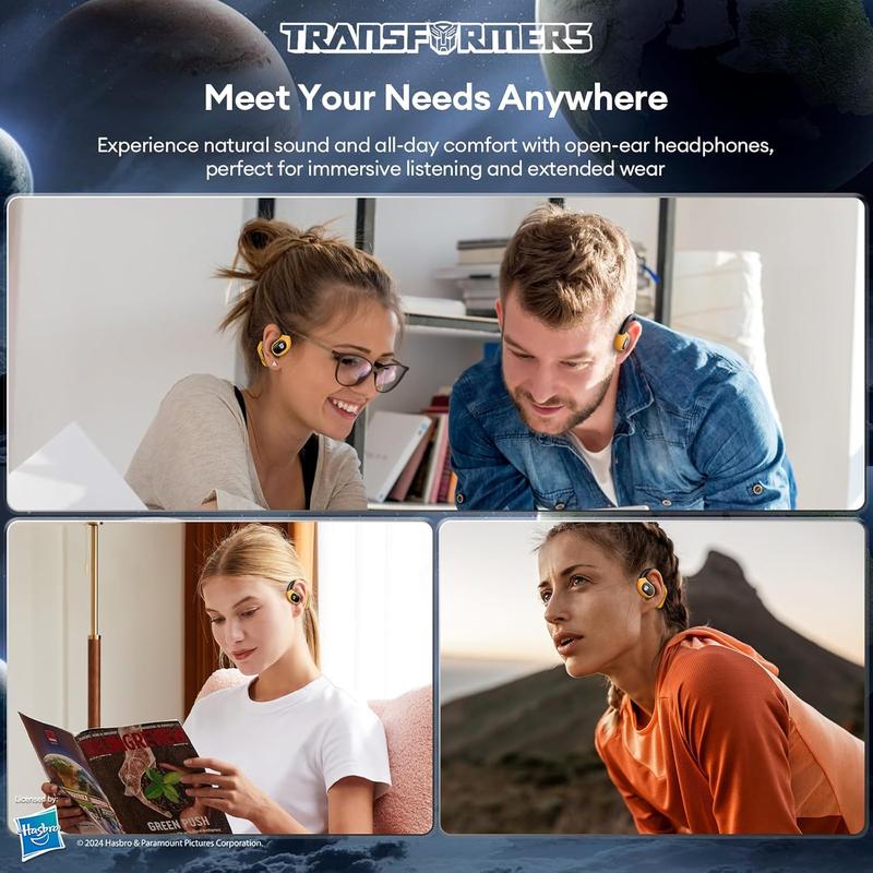 TikTok Shop: Transformers TF-T18 Open Ear Headphones with TF-T23  