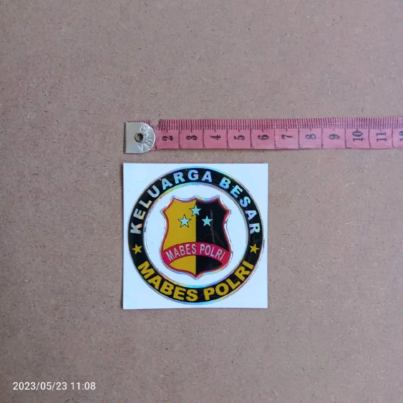 stiker emblem mabes polri timbul 2
