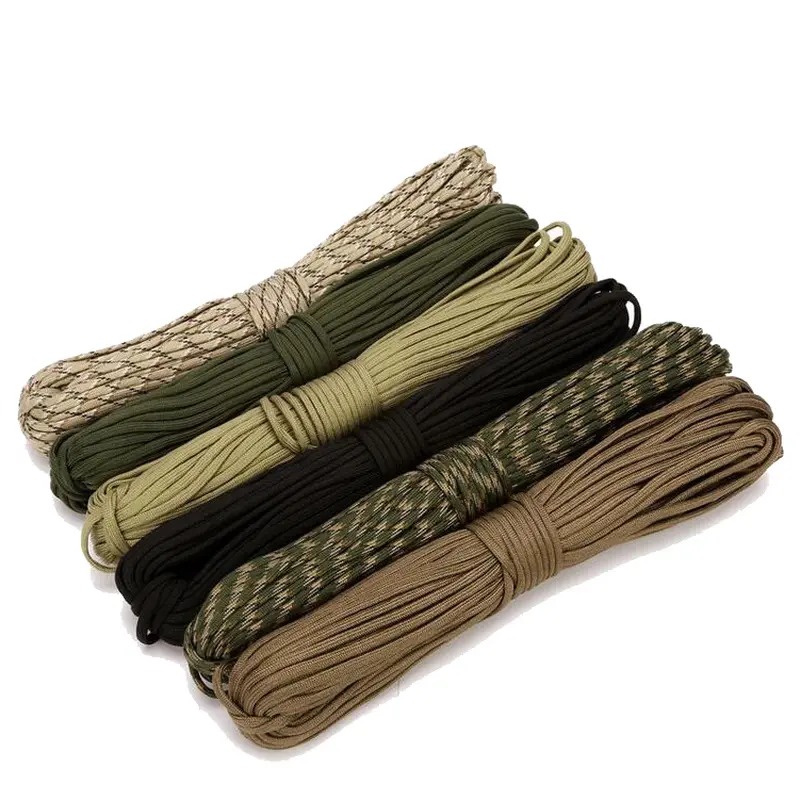 31 Meters Dia.4mm 7 Stand Cores Paracord for Survival Parachute Cord Lanyard Camping Climbing Camping Rope Hiking Clothesline