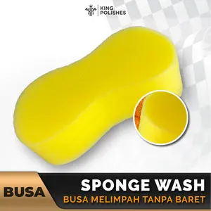 KING POLISHES Sponge Wash Busa Cuci Kendaraan Lembut Tebal dan Meminimalisir Baret Car