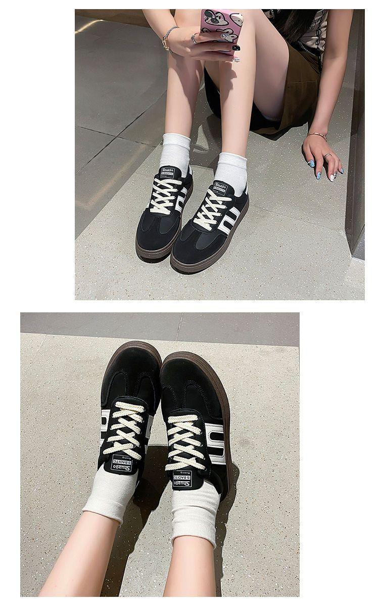 Product Introduction of Spring and Autumn Popular Sports Board Shoes Fashionable All-Matching Retro White Shoes German Training Shoes Casual Cortez Women's Shoes 9