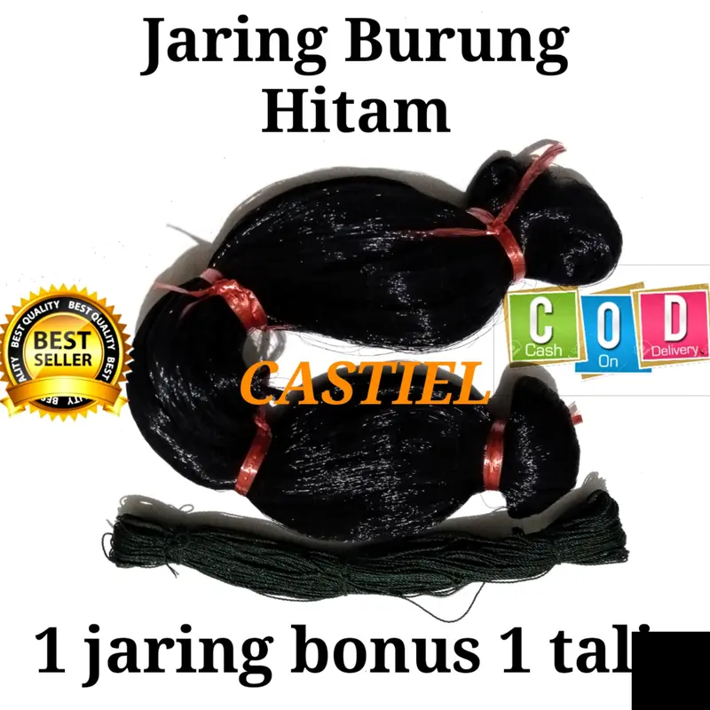 COD Jaring Burung Hitam Tinggi 5 meter jaring muray perkutut ketilang trucukan jaring burung sedang 1