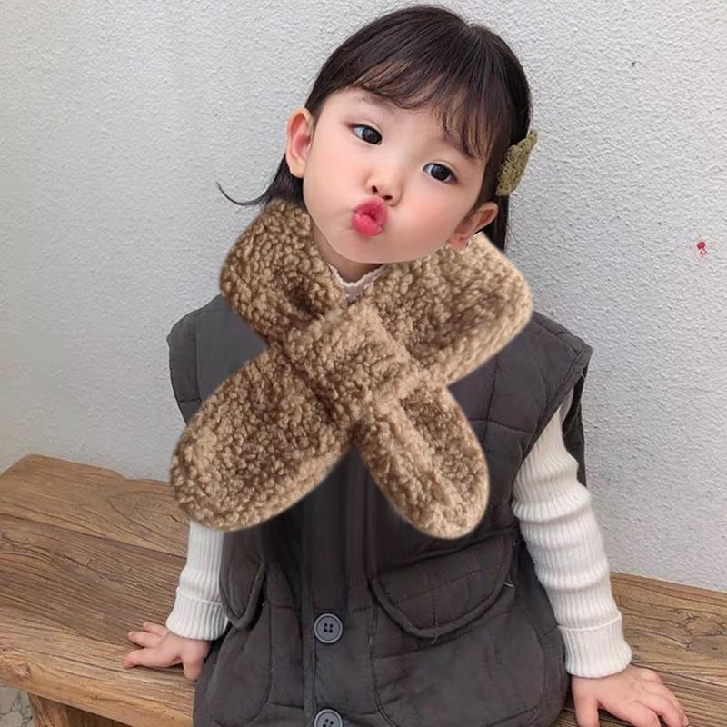 Product Introduction of Fashion Bib Baby Thermal Neck Warmer Thickened Windproof Coldproof Children Kids Winter Scarves Snap Fastener Neckerchief Snood Cowl Tube Autumn Winter 9