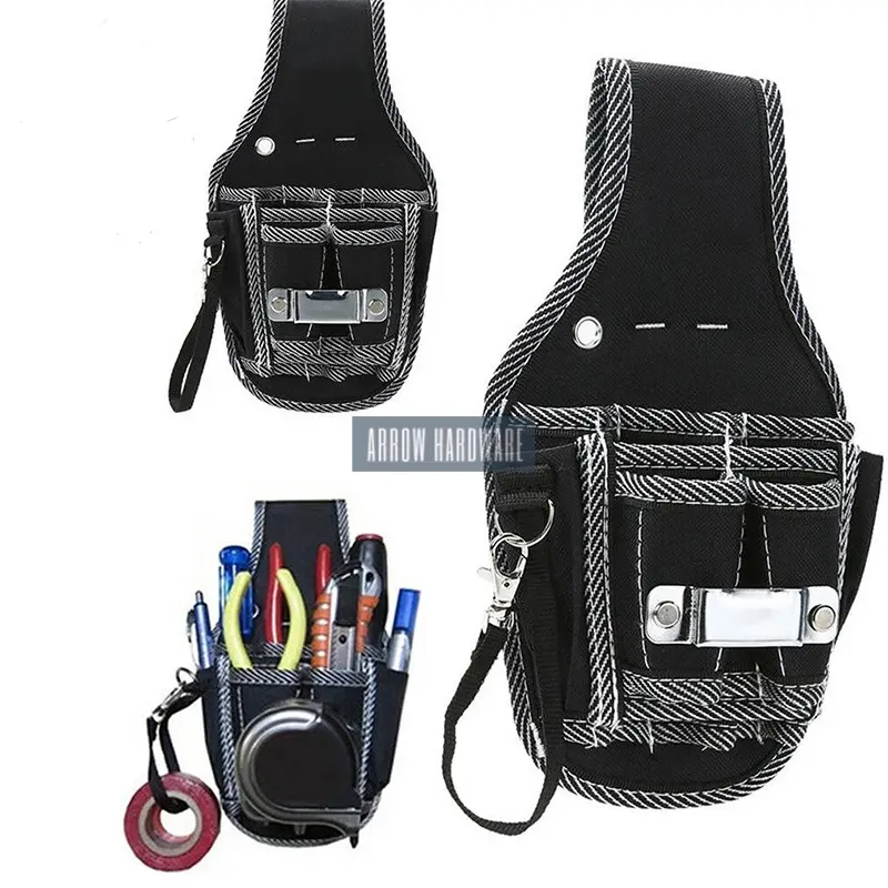 9 In 1 Electrician Waist Pocket Tool Belt Pouch Bag Screwdriver Kit Holder Practical Durable Bag