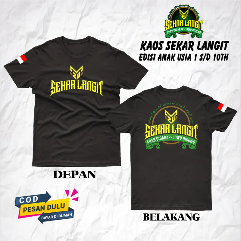 KAOS ANAK MAJELIS SHOLAWAT TERBARU SEKAR LANGIT HABIB ZAIDAN - Baju Sholawat Habib Zaidan Katun 4