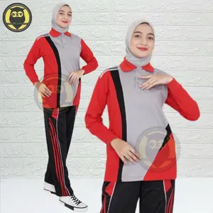 Kaos Olahraga 1 Set Unisex / Setelan Olahraga Wanita Pria / Baju Senam Wanita Pria