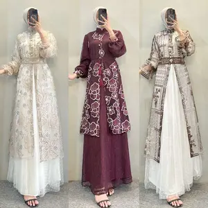 VIOLA DRESS  (INNER + OUTER) || DRESS KONDANGAN || DEESS LEBARAN || DRESS BROUKAT