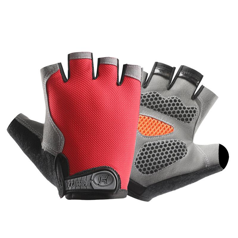 Product Introduction of Găng tay Huwai silicon bọc nửa ngón sử dụng đi xe đạp, tập Gym  chống trượt / tập thể thao dành cho nam-nữ Bao Tay Cao Su Chống Trơn 1