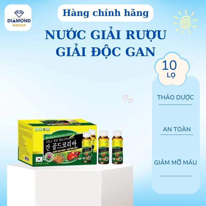 NƯỚC DETOX HEVONIA GIẢI RƯỢU - GIẢI ĐỘC GAN