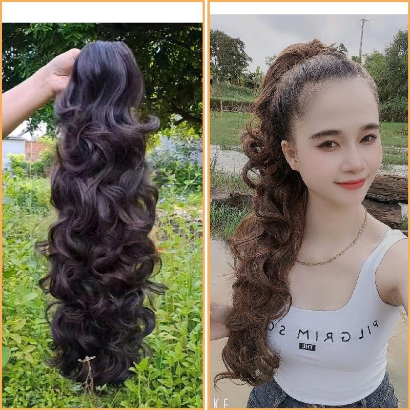 Tóc giả ngoặm xoăn lò xo dài kiểu sole tầng mới nhất ️FREESHIP️ nagi