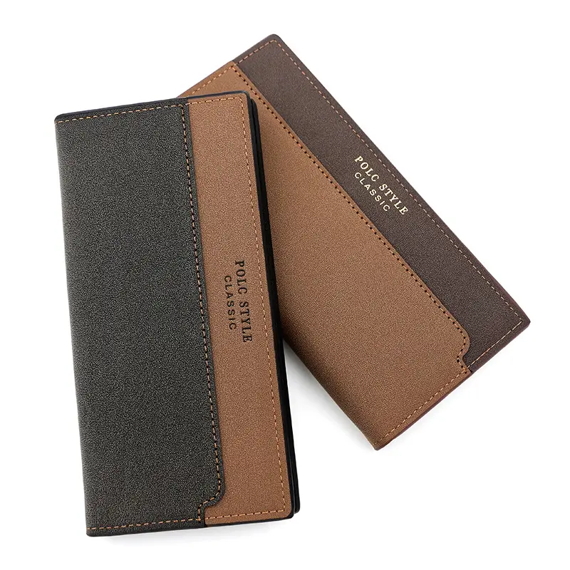 Men's Wallet Large Capacity Multiple Card Slots Two Colors 30% off Men's Long Money