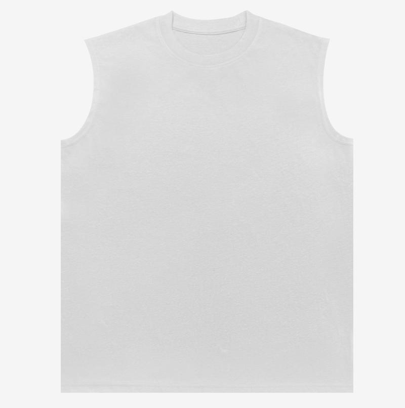 Product Introduction of Áo Vest Nam Dáng Rộng Màu Trơn 1 Mảnh Menswear Cổ Tròn 7