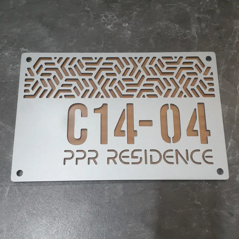 Plat Nomor Rumah | Papan ALAMAT rumah | Nomor Rumah Cutting CNC 8
