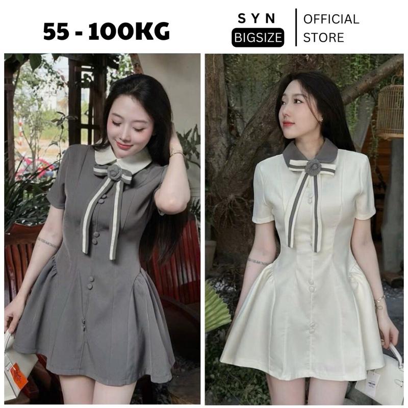 Váy cổ sen đính hoa trà bigsize kèm quần bảo hộ cho nữ và bạn gái đi làm đi học đi chơi hẹn hò mùa xuân mùa hè mùa thu mùa đông tiểu thư điệu đà