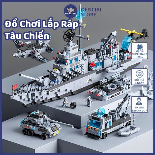 Đồ Chơi Lắp Ráp Tàu Chiến SIZE 74CM Hulo Toys - Đồ Chơi Cho Bé Từ 6 Tuổi, Đồ Chơi Sáng Tạo, Xếp Hình Lớn