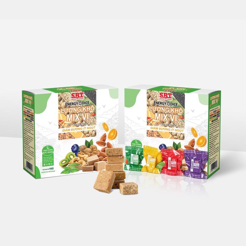  Combo 2 gói 500g Lương khô mini SBT mix 13 vị ngũ cốc hạt dinh dưỡng và trái cây tươi siêu ngon 