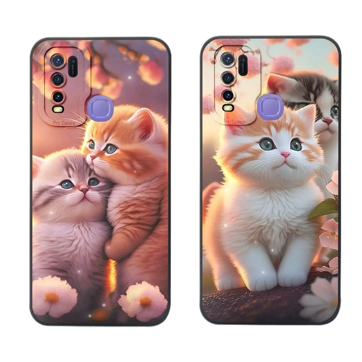 Casing Case Kucing Vivo Y30 Y30i Y50 Y20s Y20 Y12 Y15 Y17 Y12s Softcase Silikon Tpu Pelindung Hp Pro Camera