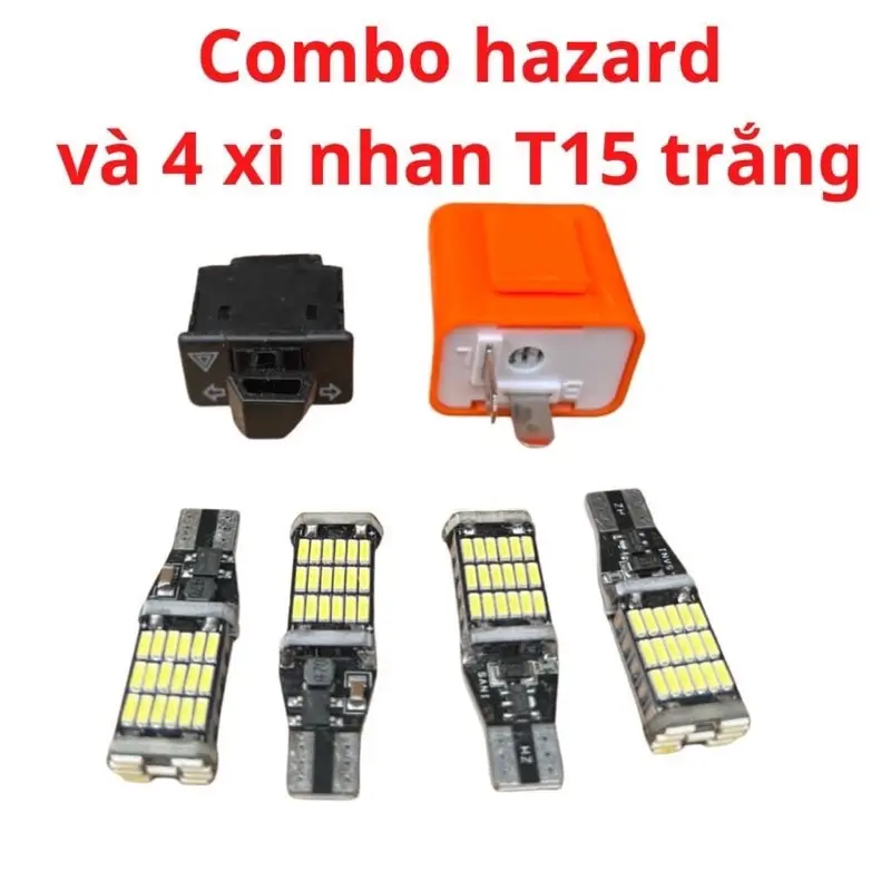 Combo công tắc hazard 4 xi nhan T15 xe wave a 50/100/110, blade, rsx 110, Rs100