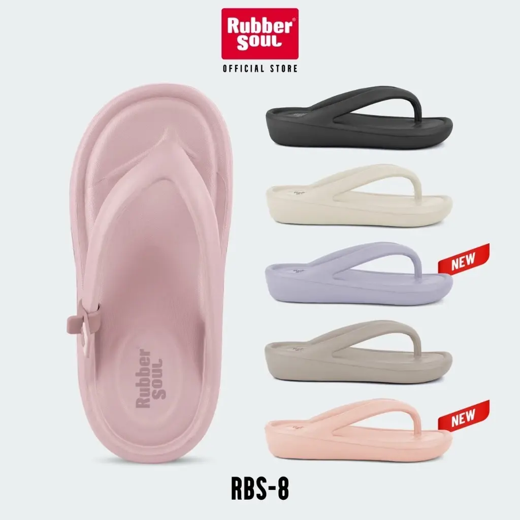 Rubber Soul รุ่น RBS-8 รองเท้าแตะแบบหนีบรุ่นรองเท้าหน้าฝน ของแท้ 100%