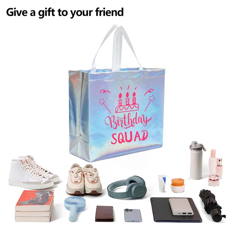 Product Introduction of Birthday Queen Gift Bag, 10pcs/set Reusable Gift Wrapping Bag with Handle, Gift Packaging Supplies for Birthday Party, Party Favors Bag 4