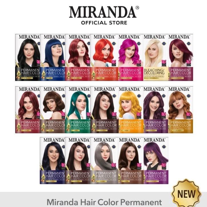 Miranda cat pewarna rambut harga murah cuci gudang Hitam Kering 4