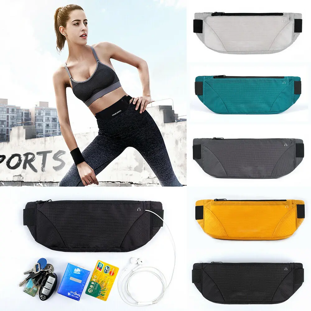 Runing Waist Bag  Fitness Belt Bags Reflective Strips Belly Bag Waterproof Sport Pouch Cycling Beg Jogging Gym Bag Outdoor