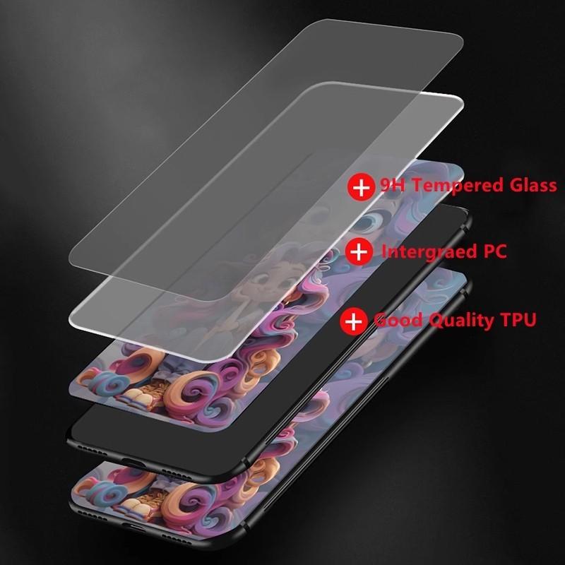 Product Introduction of With Camera Cover Lens Protector Casing For Realme 12 Pro 12X 12 11Plus Realme 11 12 Pro 4G 5G 2024 Shockproof Phone Case Cute the Runaway Princess Luxury Liquid Girls Glass Phone Case Accessories Protective 16