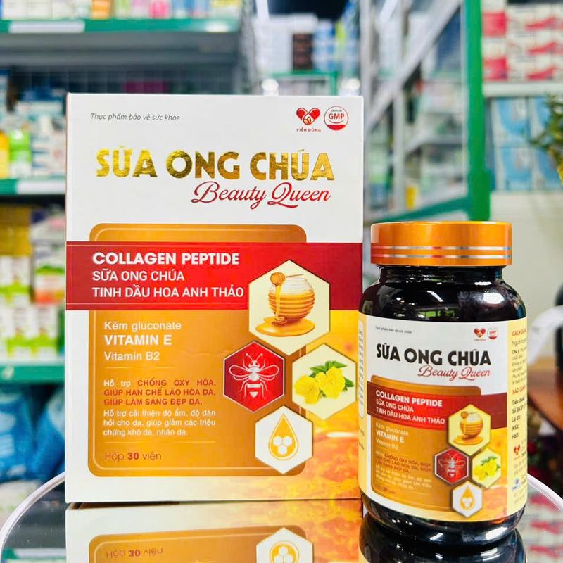 Viên uống hỗ trợ trắng đẹp da SỮA ONG CHÚA (Lọ 30 viên) - Hỗ trợ làm sáng đẹp da, hạn chế lão hoá, tăng đàn hồi. 8