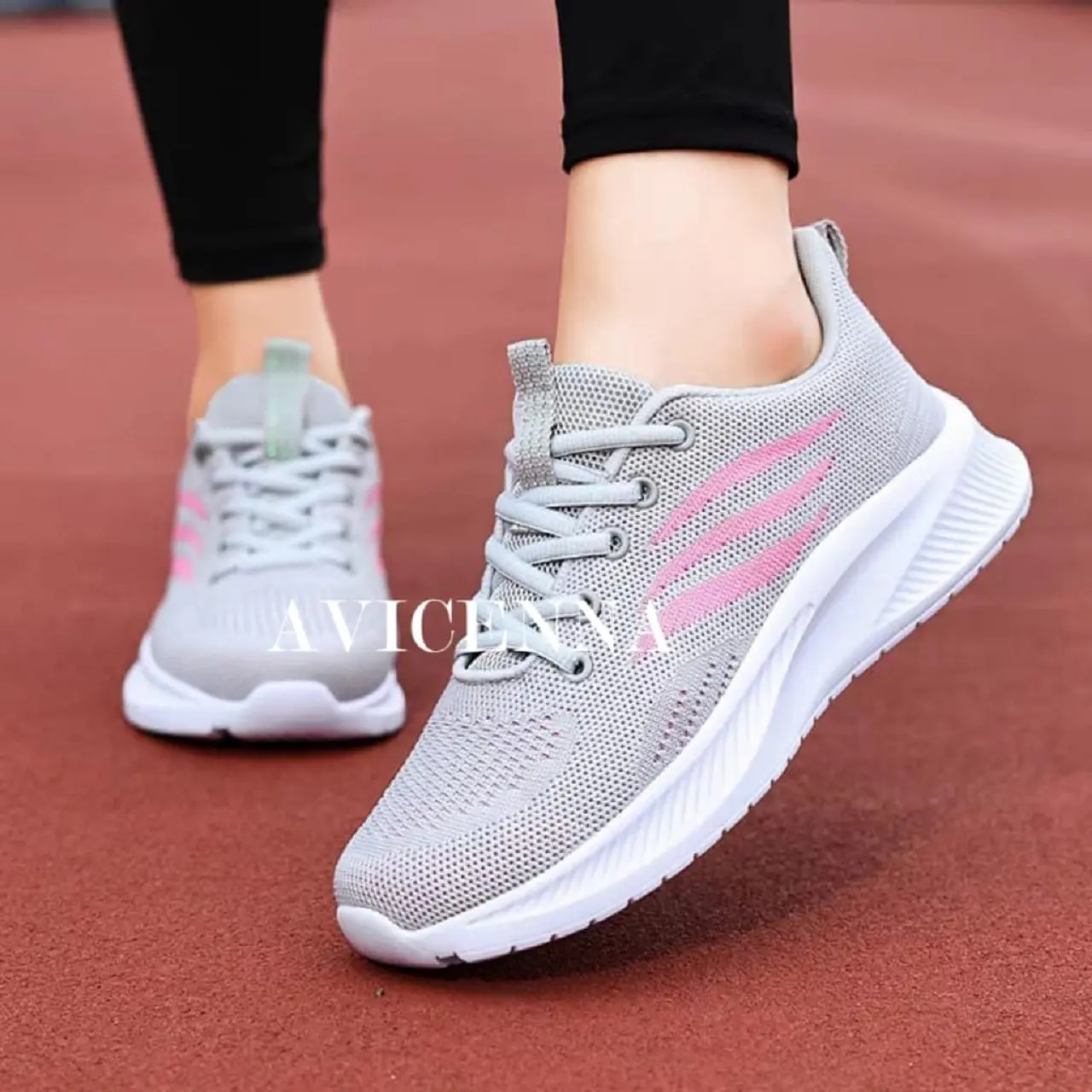 TOP FASHION WANITA - SEPATU LARI WANITA CEWEK CEWE SPORT OLAHRAGA SENAM JOGING JALAN SANTAI KEREN KECE TRENDY Canvas Kasual
