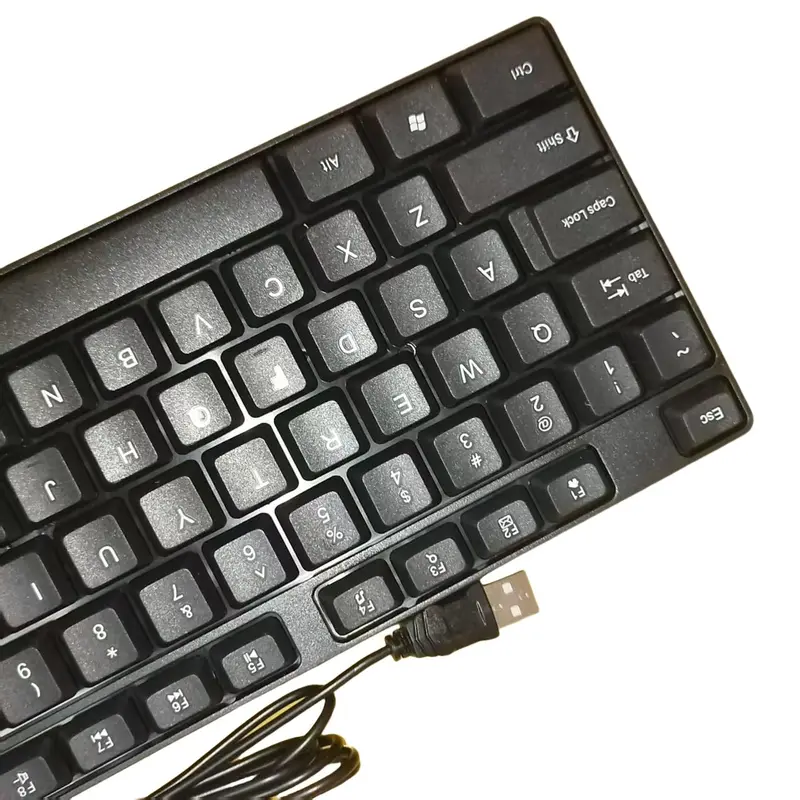 USB Wired Keyboard, Slim Business Computer Keyboard, Ergonomic Design Keyboard for Desktop & Laptop, Office Accessories 3
