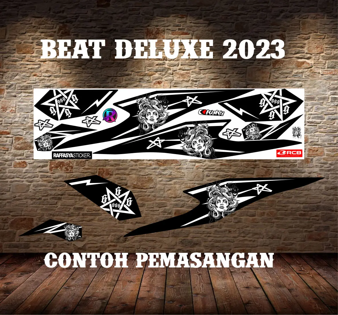 STRIPING VARIASI HONDA BEAT DELUXE MEDUSAW3 VARIASI