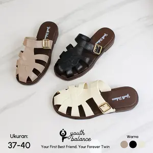 YouthBalance Sandal Slop Wedges Wanita Karet Jelly 062-X1