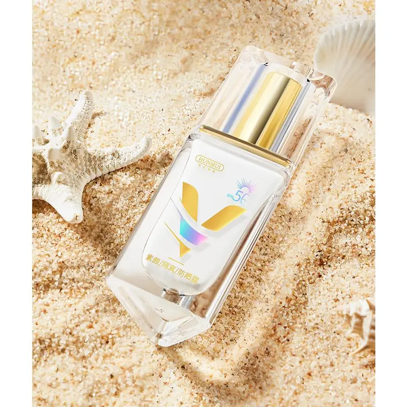 Kem Chống Nắng HUNMUI SPF50 + +, Dưỡng Trắng, Chống Tia UV Hiệu Quả, Sữa Khuôn, Tươi Mới, Không Nhờn, Bảo Vệ Trước Khi Trang Điểm, Mua 1 Lấy 1 & Hoàn Xuống 3