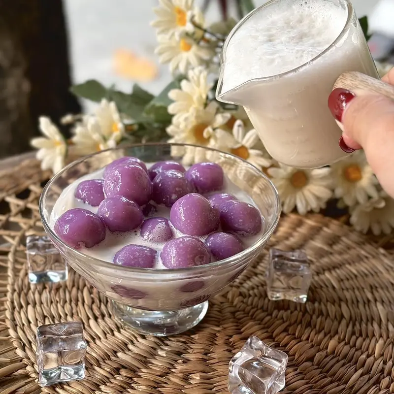 Trân châu Khoai Môn Viên To 1Kg - Topping Trà sữa, Chè 1
