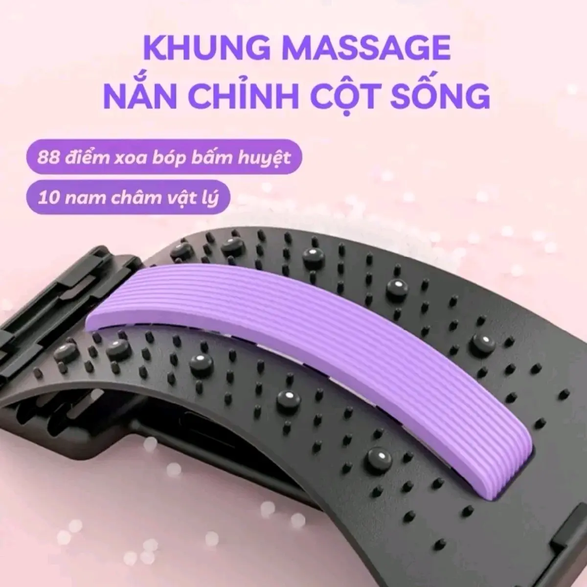 Tập Lưng Định Hình Cột Sống, Khung Nắn Chỉnh Cột Sống, Dụng Cụ Massage Hỗ Trợ Tập Lưng Có Đệm Lót Giảm Đau Thắt Lưng, Thoát Vị Đĩa Đệm