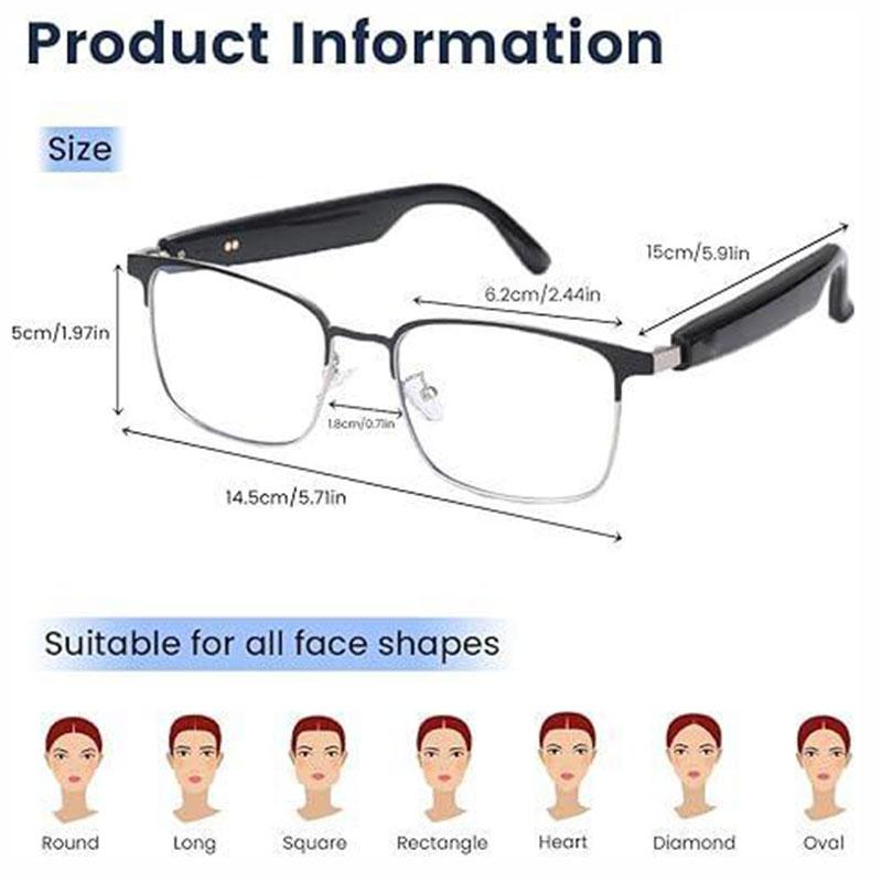 Smart glasses, app translation, color-changing lenses, high-definition voice calls, Hi-Fi music quality, open-ear audio glasses. - Image 5