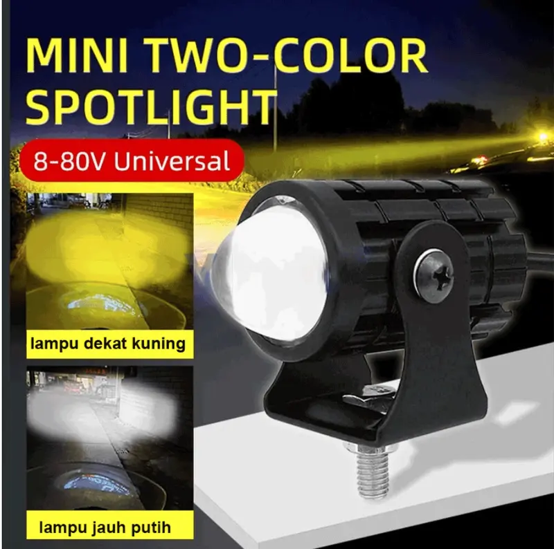 Lampu Tembak Laser LED 2 Warna Lampu Sorot Mobil Lampu Sorot Motor Lampu Tembak Laser Gun 3
