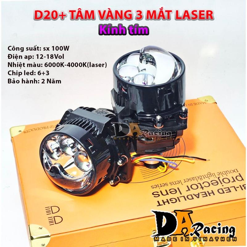 Bi led 3.0 100W 3 MẮT Laser D20 hãng D-Zoom - TikTok Shop Vietnam