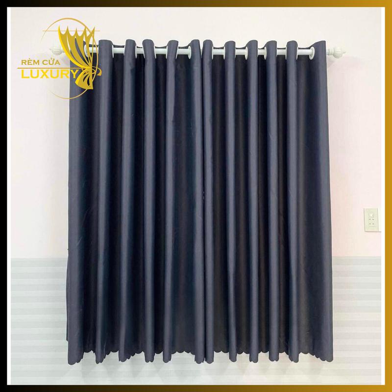 Rèm cửa sổ chống nắng phòng ngủ Loại 1 chống nắng cao cấp màn vải treo tường trang trí decor cửa chính VIP01 LUXURY