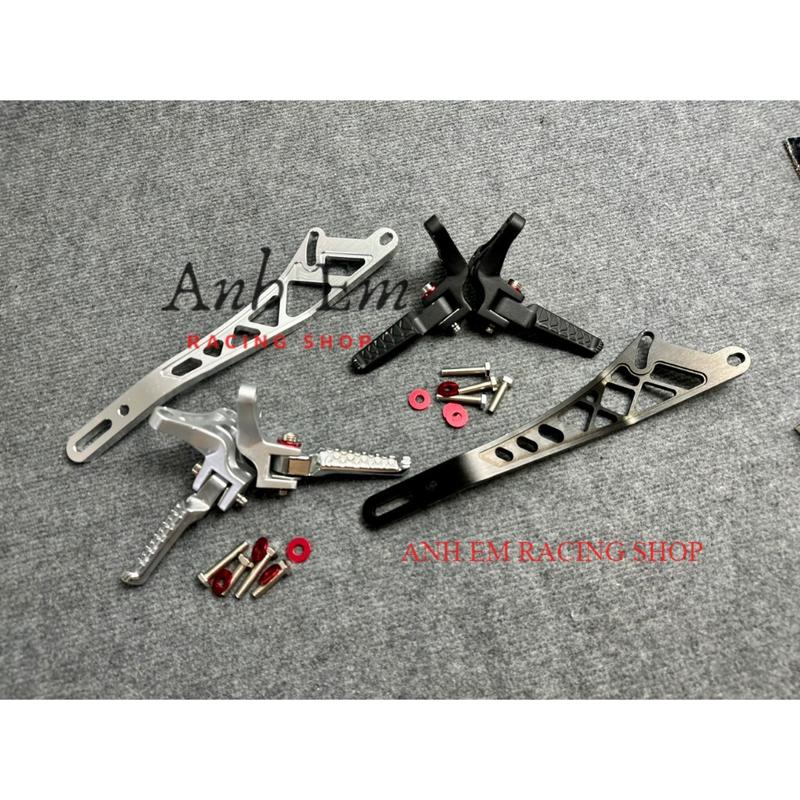 Gác chân Malay và bát treo pô cnc lắp đặc ex150 và ex155 có tặng kèm ốc