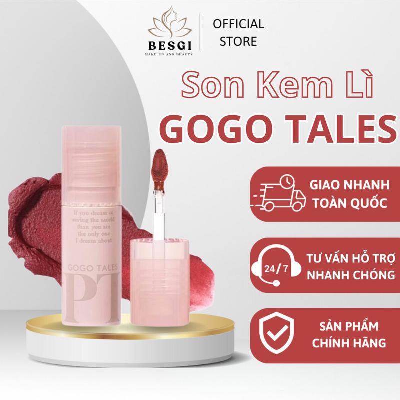 Son kem lì GOGO TALES RAPT AIR MISTY LIP GLAZE chất bùn siêu mịn lên màu chuẩn mỏng nhẹ BESGI Beauty Cosmetic