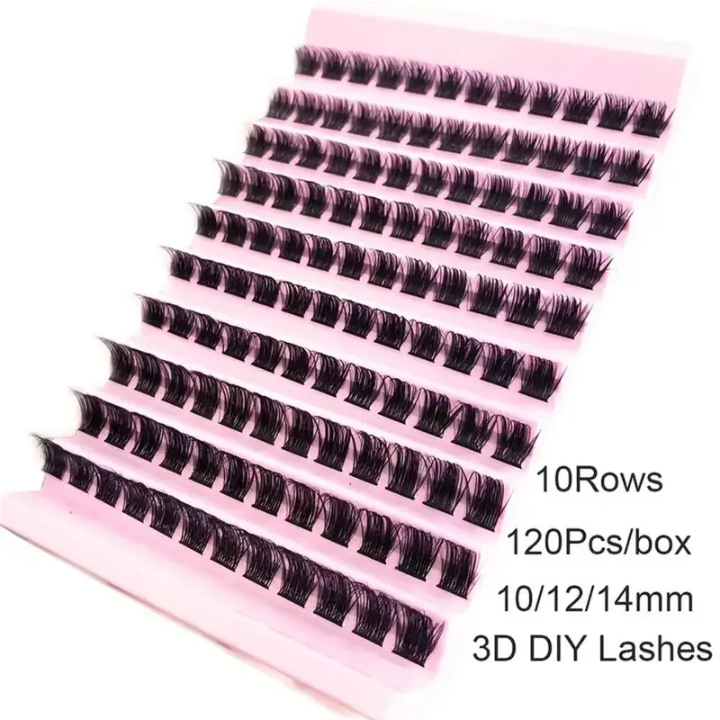 Individual False Eyelashes, 1 Box Natural Curling Eye Makeup Lashes, Full Volume Eyelash for Lashes Extensions, Volumized False Eyelashes for Women and Girls Eye Makeup Enhancement 4