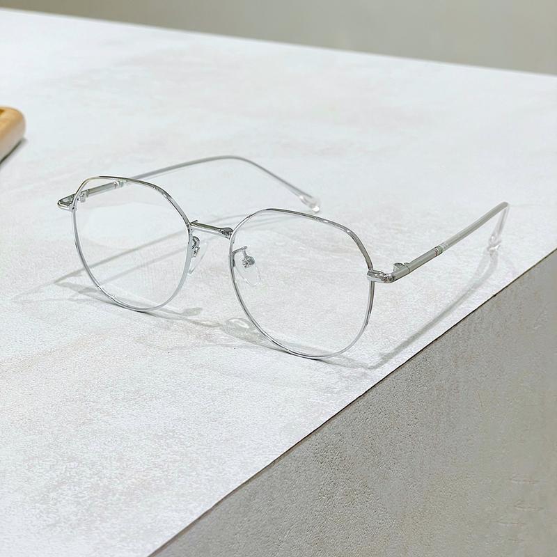 Gọng kính kim loại đa giác form mắt to 5280 viễn