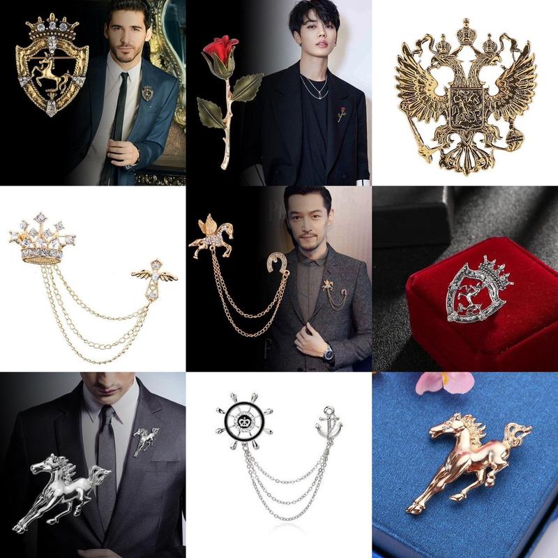 {Mẫu 2023} Ghim cài áo Vest Nam thời trang nhiều mẫu lựa chọn {{store}} Giangpkc T7-2023