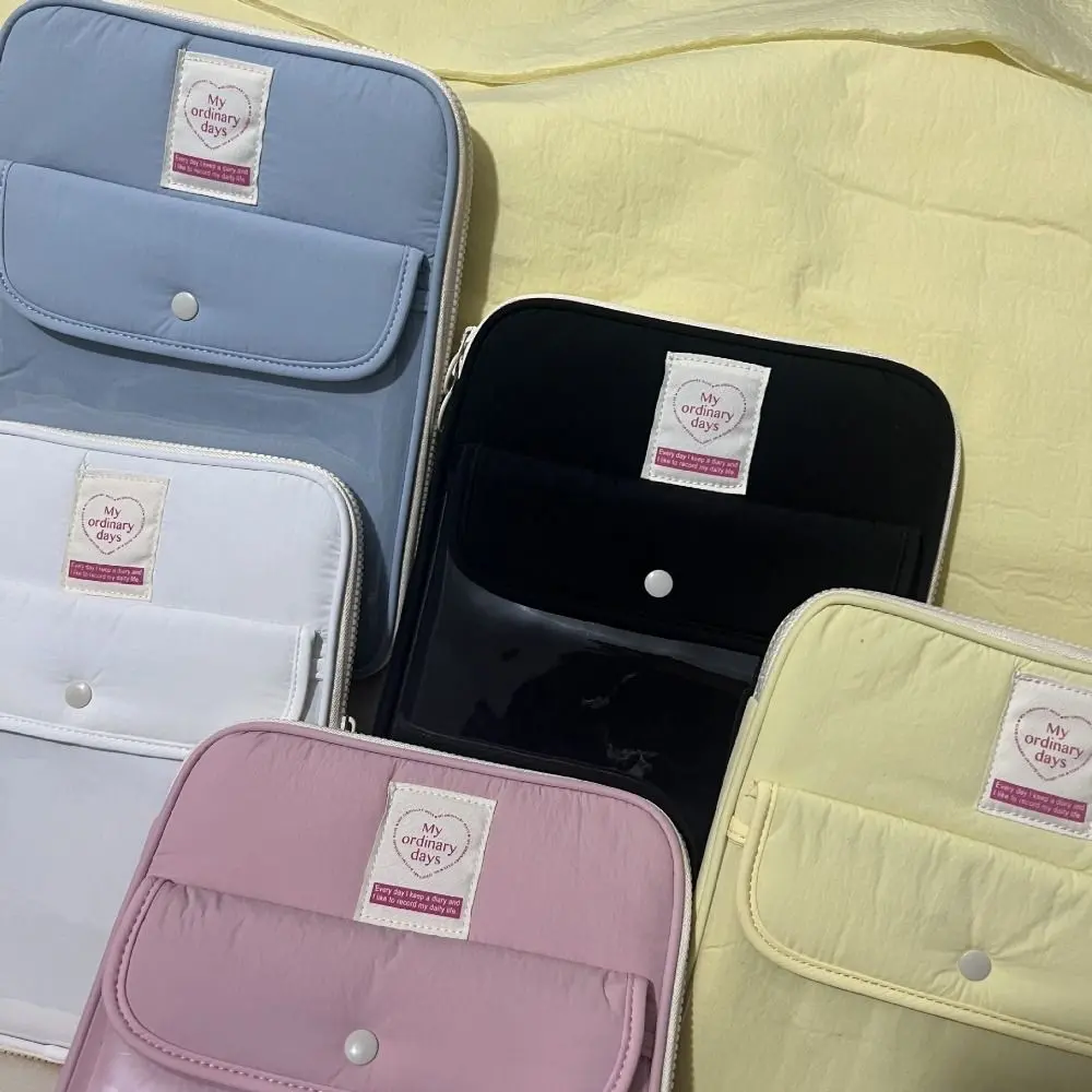 13 15 inch Laptop Sleeve Insert Pocket Nylon Carrying Case Water Resistant Large Capacity Notebook Storage Bag for Air/Pro M2 M3 Travel