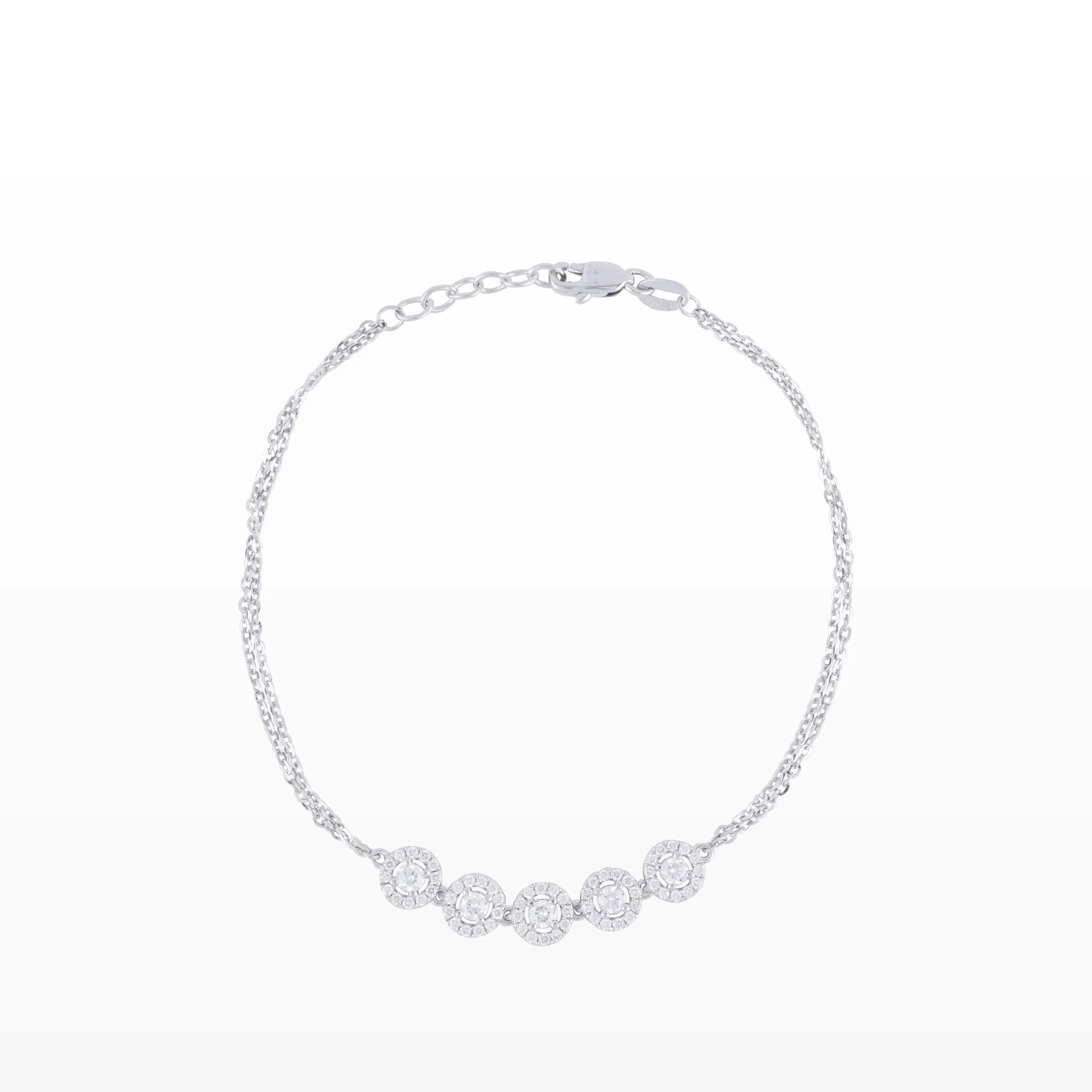 Lắc Kim cương halo NEW2444326 - Cashion | BST Ánh Sáng Rực Rỡ