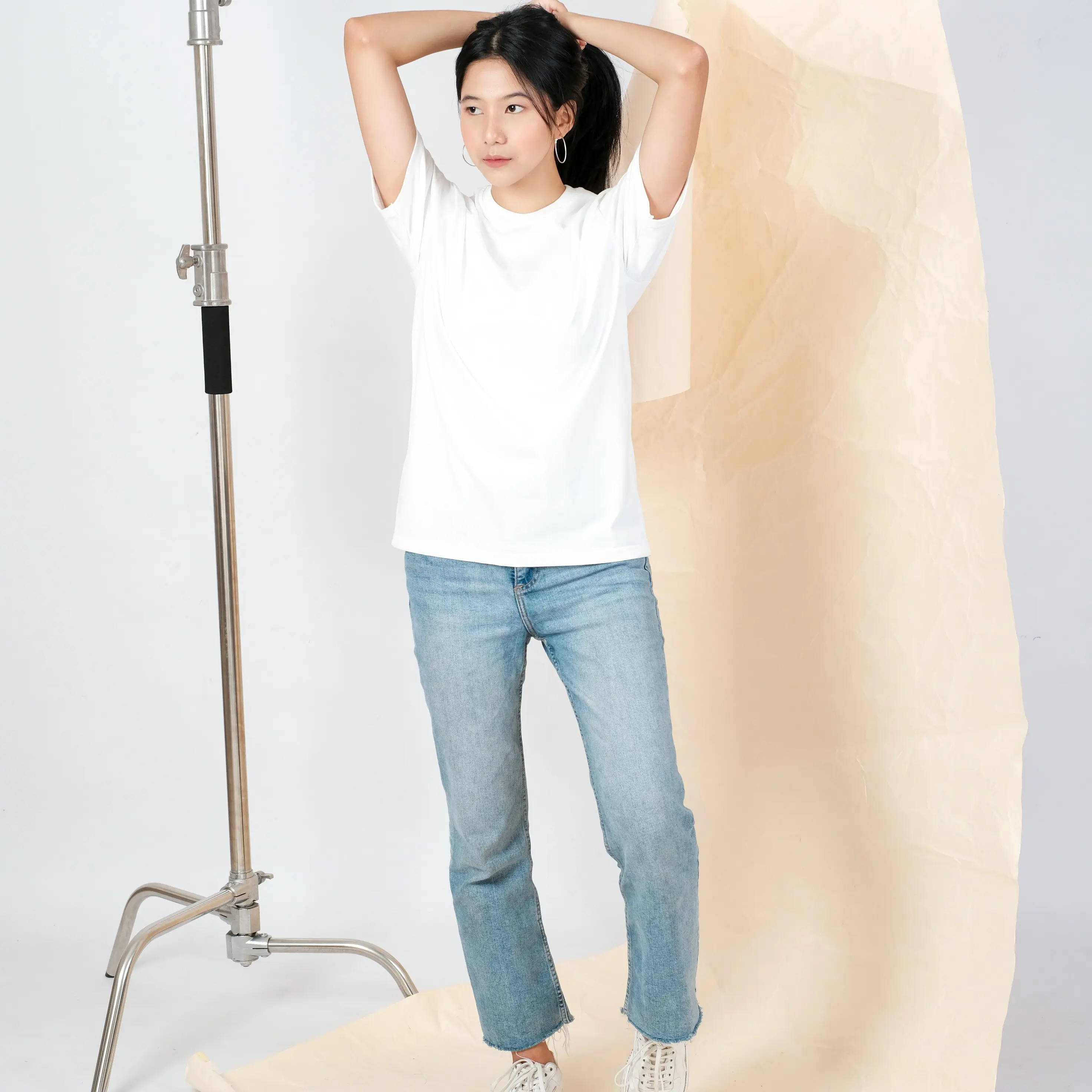 ENERA BASIC - Kaos Polos S/M/L/XL Katun Combed Basic Unisex Wanita Baju